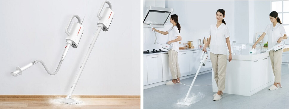 пароочиститель  белого цвета