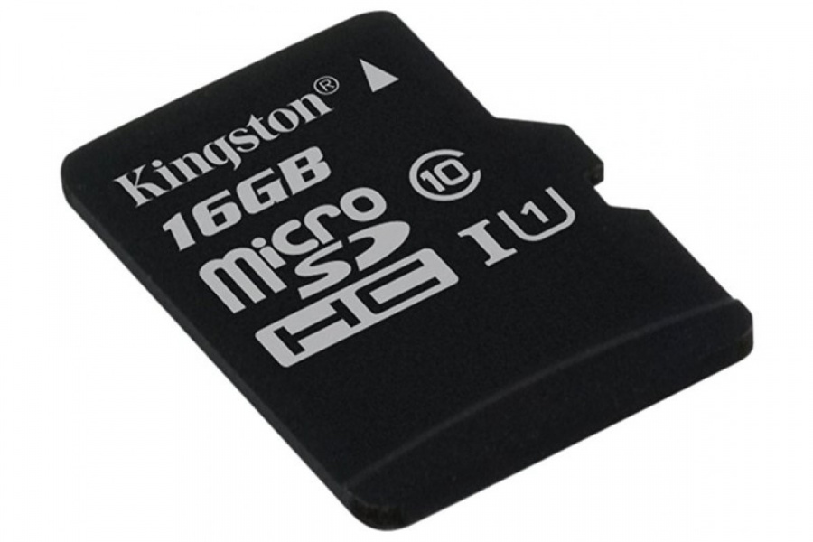 Карта памяти Kingston microSDHC 16GB Class 10 UHS-I Canvas Select до 80MB/s без адаптера фото 1
