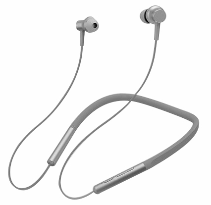 Наушники Xiaomi Mi Collar Bluetooth Neckband Headphones Silver/Grey фото 1
