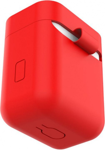 Чехол силиконовый для наушников Xiaomi AirDots Pro, красный фото 3