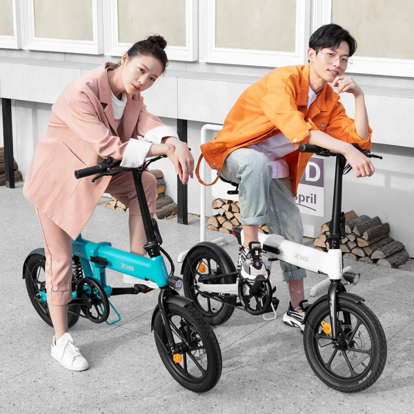 Электровелосипед складной Xiaomi HIMO Z16, белый фото 2