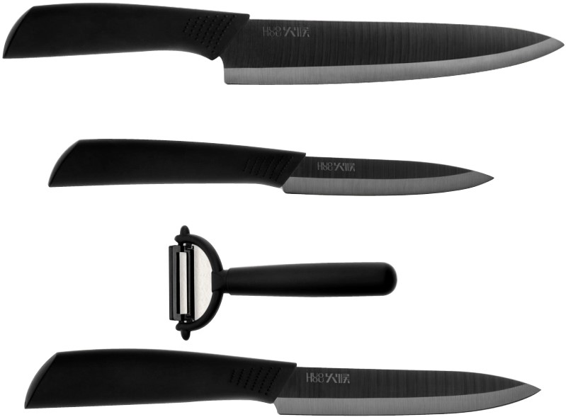 Набор керамических ножей 4в1 Huo Hou Nano Ceramic Knife фото 1