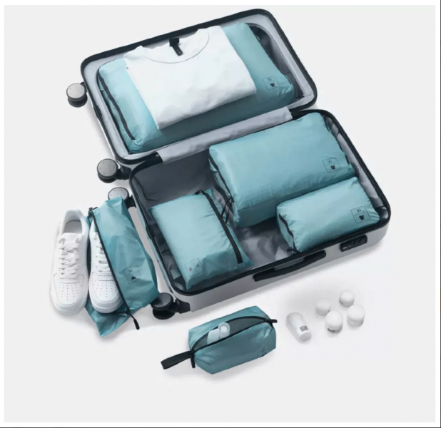 Набор упаковочных сумок для чемодана 90 Points Base Storage Bag Set (4 шт) Серый фото 2
