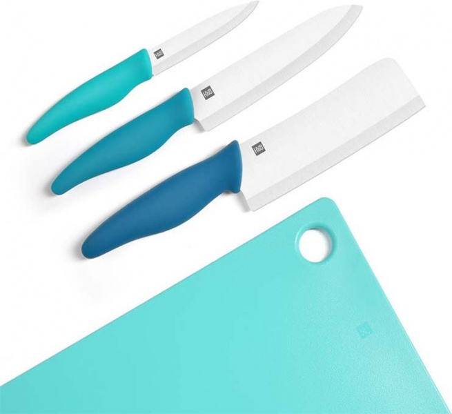 Набор керамических ножей с разделочной доской Xiaomi Huo Hou фото 1