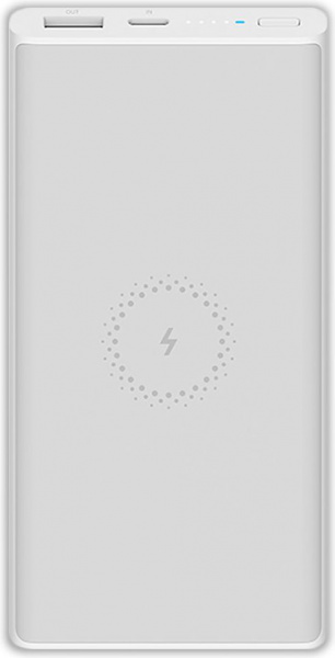Внешний аккумулятор с поддержкой беспроводной зарядки Xiaomi Wireless Power Bank Youth 10000mAh VXN4279CN белый фото 1