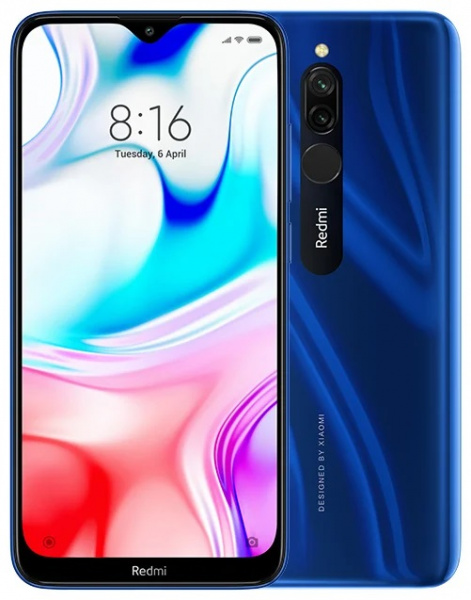 Смартфон Xiaomi RedMi 8 3/32Gb Blue (Синий) Global Version фото 2