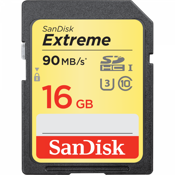 Карта памяти Sandisk Extreme Pro SDHC 16GB class 10 UHS-3 (90/40MB/s) фото 1