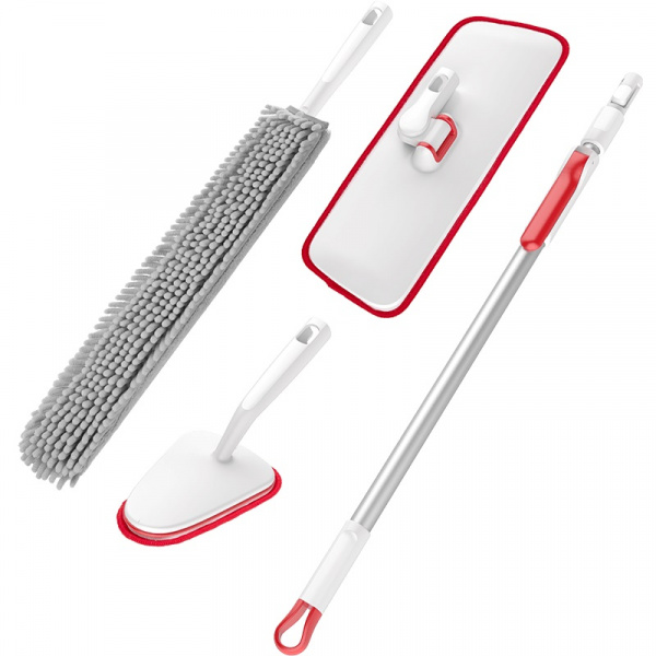 Швабра Xiaomi Appropriate Cleaning Household Cleaning Small Kit TZ-01 красный/серый фото 1